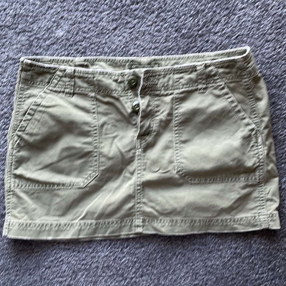 Army Green Mini Skirt